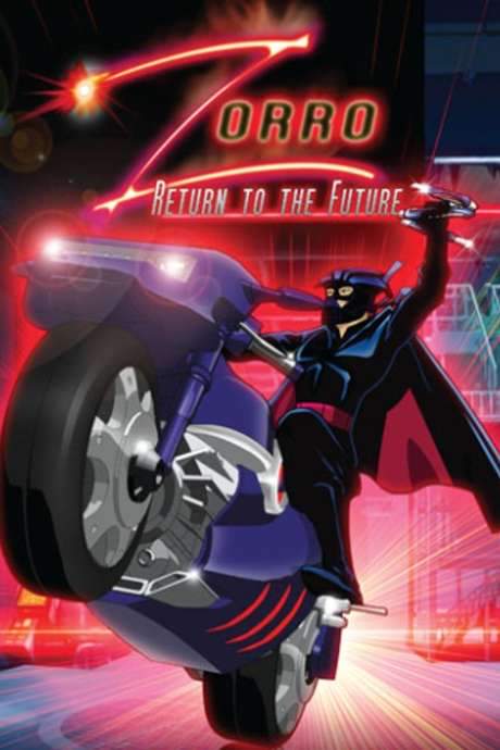 When Diego de la Vega dons his black mask and cape for the first time, he transforms into Zorro, dedicated to battling crime and shielding the innocent. In this contemporary take, Zorro patrols the streets on the Tornado‑Z, a striking purple motorcycle, and wields the Weapon Z—a dual‑ended laser blaster instead of a traditional sword.